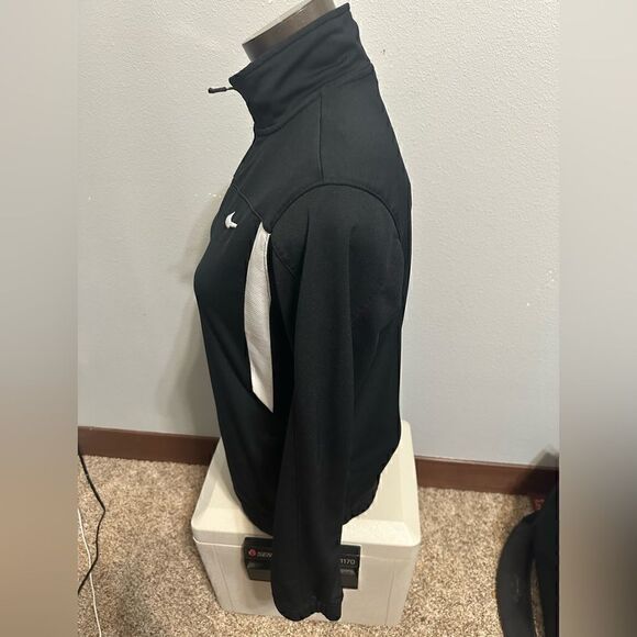 Nike DriFit Girls XL Black/White Fulll Zip Track Jacket - Picture 3 of 5